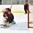 GRAND FORKS, NORTH DAKOTA - APRIL 21: Latvia's Gustavs Grigals #29 makes a pad save against Denmark in the second period during relegation round action at the 2016 IIHF Ice Hockey U18 World Championship. (Photo by Matt Zambonin/HHOF-IIHF Images)


